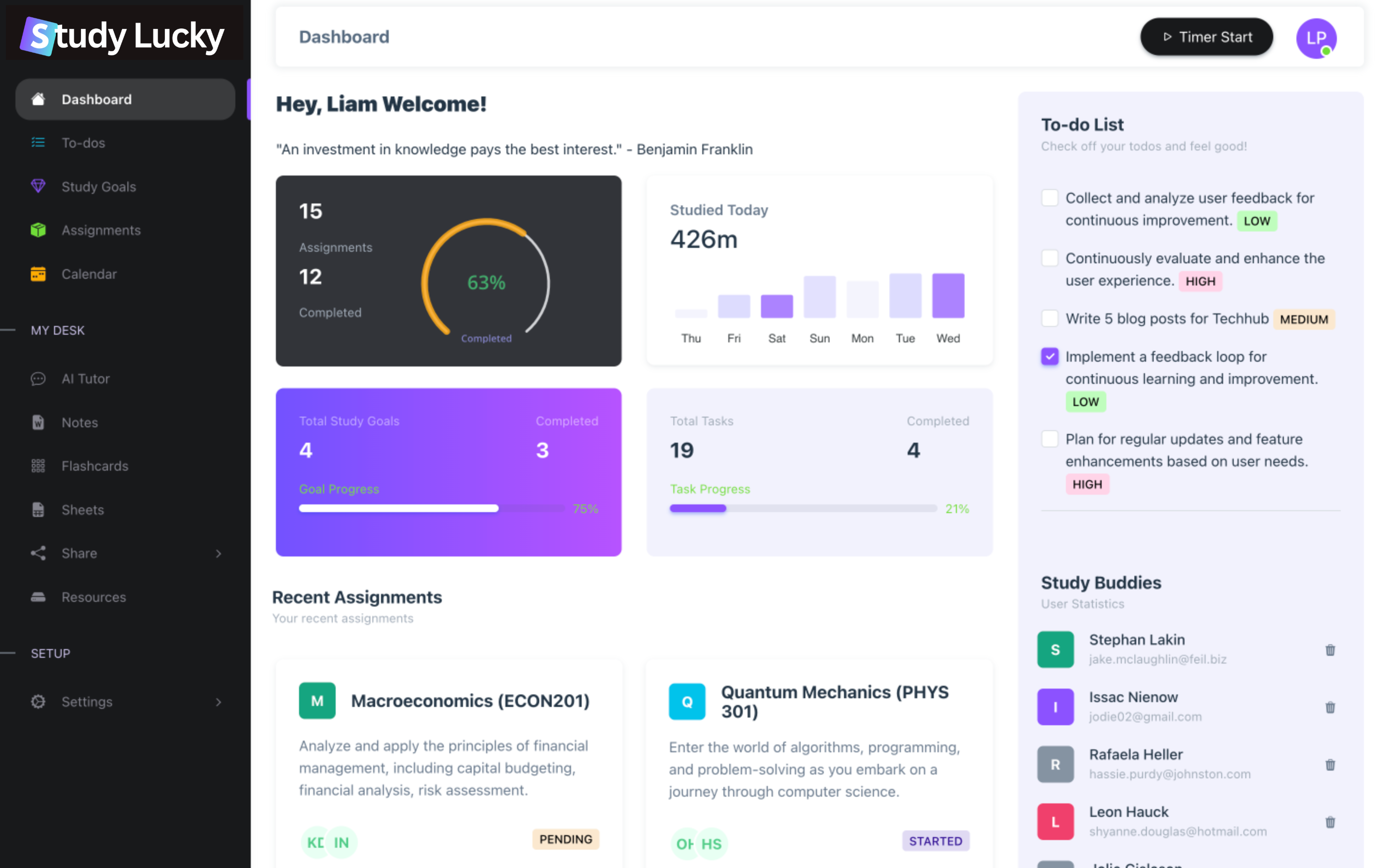 Welcome to StudyLucky !